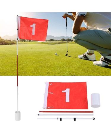 6ft Detachable Golf Flagstick Set - Portable, 3-Section Design (2 Pack) in Green Red - Buy Online on GoSupps.com