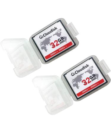 Cloudisk Compact Flash Memory Card 32GB*2PK - High Speed Reader Camera Card for DSLR - Buy Online on GoSupps.com