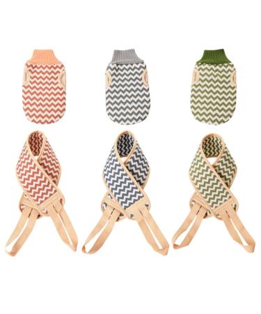 FOMIYES 3 Sets Bath Towel Pull Back Strip Exfoliating Glove Exfoliating Back Scrubber Back Washer Showering Towel Bath Gloves Exfoliating Shower Towel Double Sided Plant Fibres Shower Belt