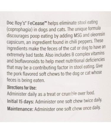 Revival Animal Health Doc Roy's FeCease - Stool Eating Deterrent 60ct for Dogs & Cats - Buy Online on GoSupps.com