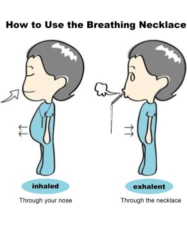 BFUZXY 2 pieces smokefree V2 necklace original breathing chain anxiety breathing chain with resistance against smoke withdrawal - Buy Online on GoSupps.com