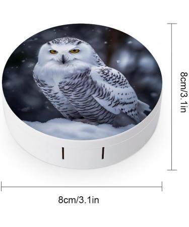 Arctic Owl Contact Lens Case | Portable Travel Storage Box for Contacts - Buy Online on GoSupps.com