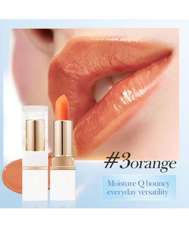 Orange Warm Lipstick 38 g with 50 lip brushes temperature lip balm for full and wellgroomed lips waterproof for dried lips lipstick - Buy Online on GoSupps.com