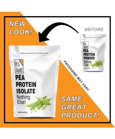 Canadian-Grown Vegan Pea Protein Powder - Ultra Smooth Texture, Unflavored, Plant-Based Protein - 8oz - Buy Online on GoSupps.com