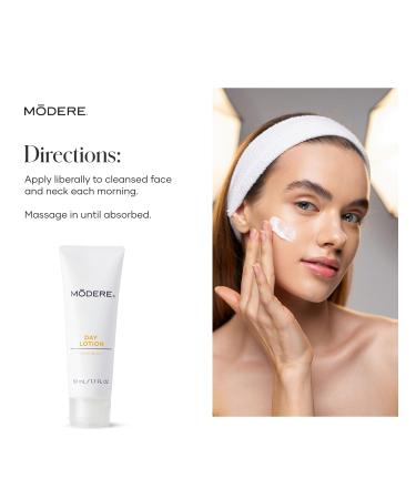 Modere Day Lotion - Lightweight Daily Facial Moisturizer Supporting Hydration Oil Control Smooth Texture and Balanced Healthy-Looking Skin - 50 mL - Buy Online on GoSupps.com