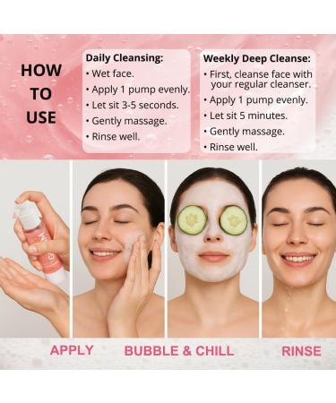 GONIM Face Wash Bubble Facial Cleanser with 3s Self-Foaming Daily Face Wash for Makeup Remover Collagen + Ceramides + Niacinamide Weekly Face Mask for Oily Skin Deep Cleansing Skin Care 50g/1.76oz - Buy Online on GoSupps.com