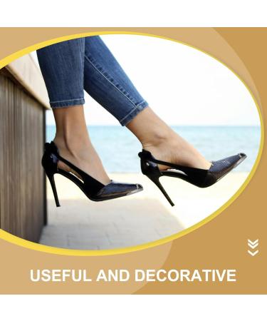 CALLARON Metal Shoes Protector 3 Pairs Pointed Toe Caps for High Heels | Elegant Tip Covers & Pumps Decoration | Durable Shoe Repair Charms - Buy Online on GoSupps.com