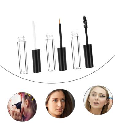 SOESFOUFU 6pcs Eyeliner Eyelash Bottle Lash Mascara Lip Gloss Tubes Transparent Mascara Clear Lipgloss Plastic - Buy Online on GoSupps.com
