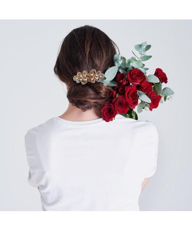 PATKAW Hair Barrette Rhinestone Barrette Women Hair Clip Nonslip Sparkly Bun Updo Hair Clip As Shown - Buy Online on GoSupps.com