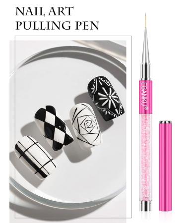 Ebanku 5-Part Nail Gel Brush Set | UV Gel & Acrylic Fingernails | Perfect for Nail Art Painting & Design | Nail Accessories for Manicure & Pedicure - Buy Online on GoSupps.com