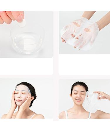Spldsun 100 pieces compressed paper mask skin care compress face mask DIY compressed face masks pure cotton for facial care - Buy Online on GoSupps.com