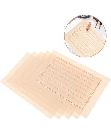 Hohopeti 50 Sheets Rice Paper Chinese Calligraphy Mat Writing Paper Calligraphy Practice Paper Stationery - Buy Online on GoSupps.com