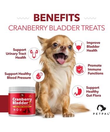 PETPAL Urinary Bladder Treats for Dogs - UTI Cranberry Support Urinary Health Antioxidant for Kidney and Bladder - Made with Cran-Max Cranberry D-Mannose Organic Marshmallow - 90 Ct. - Buy Online on GoSupps.com