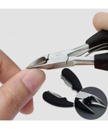 Precision Toenail Clippers Nail Clippers Trimmer for Thick or Ingrown Toenails Fingernail Clipper Surgical Grade Stainless Steel for Ingrown & Thick Nail (Black) - Buy Online on GoSupps.com