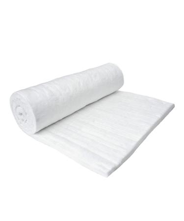 Nutec MaxWool Ceramic Fiber Insulating Blanket, 1" x 24" x 60", High Temperature 2400F, Durable, Lightweight, 6# Density