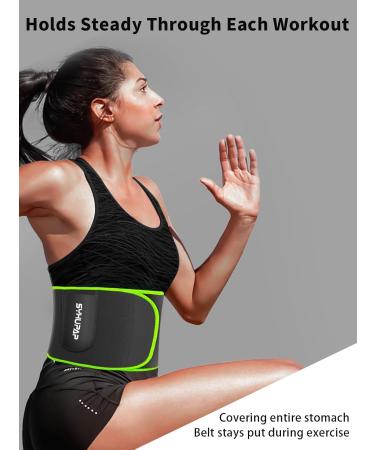 Syxupap Adjustable Hot Belt for Men & Women - Waist Trimmer for Fitness Sports Pain Relief & Weight Loss - Premium Schwitzg rtel in Green - Buy Online on GoSupps.com