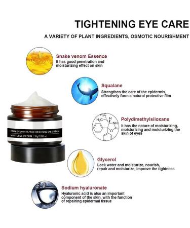 Verfons 2pcs Snake Venom Firming Eye Cream Kit | Anti Aging Treatment for Eye Bags, Fine Lines & Wrinkles - Buy Online on GoSupps.com