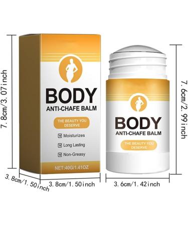 Anti Friction Thigh Stick Anti Friction Thigh Cream Sports Anti-Friction Stick Lubricant Body Creams Outdoor Body Repair Cream for Arm Chest (1PC) - Buy Online on GoSupps.com