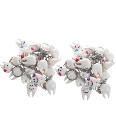 Zunedhys 40-Piece Cute Tooth Shape Keychain Keyring - Perfect Dental Gift for Everyone - Buy Online on GoSupps.com