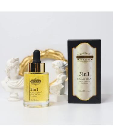 QUEEN 3in1 CACAY OIL++ Galactomyces Time Rejuvenate Intense Oil Face Serum (30ml/1fl.oz) - Buy Online on GoSupps.com