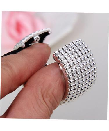 FRCOLOR Punk Hair Tie Hair Elastics Hair Band Large Ponytail Holders Hair Ties for Women Elastic Hair Ties for Lady Women Girls Headwear for Women Ponytail Cuff Headgear Miss Rhinestones - Buy Online on GoSupps.com