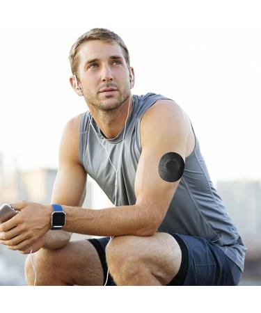 30 PCS Waterproof Sensor Covers for Freestyle Libre - Sweatproof Adhesive Patches for CGM Protection (Black) - No Glue in Center - Buy Online on GoSupps.com