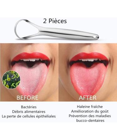 Stainless Steel Tongue Cleaner - Remove Bad Breath | Tongue Brushes for Optimal Oral Care - Buy Online on GoSupps.com