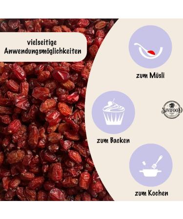 SIVIFOOD Barberry 1kg - Naturally Dried Berberis Berries - Premium Quality - No Added Sugar - Ideal Superfood - Buy Online on GoSupps.com