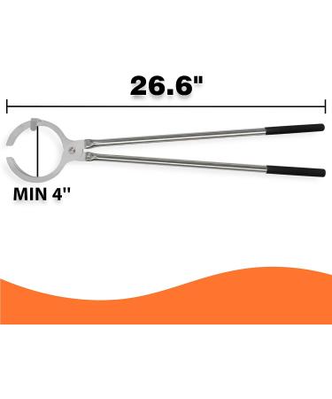 GONGYI (5kg-6kg) Stainless Steel Clay Graphite Crucible Tongs Heavy Duty Clamp Pliers Holder for Metal Refining Casting Pouring Copper Gold Silver Melting Furnace Foundry Smelting Tool 26" - Buy Online on GoSupps.com