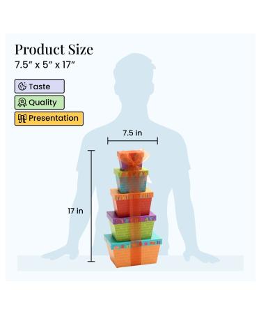 Broadway Basketeers Gourmet Food Gift Basket Tower for Birthdays - Curated Snack Box with Sweet and Savory Treats - Perfect Birthday Presents for Men, Women, Mom, Dad, and Families - Buy Online on GoSupps.com