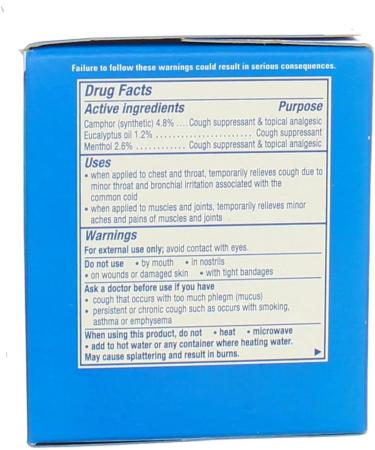 Vicks VapoRub Ointment 6 oz - Fast Relief for Cough and Congestion - Buy Online on GoSupps.com