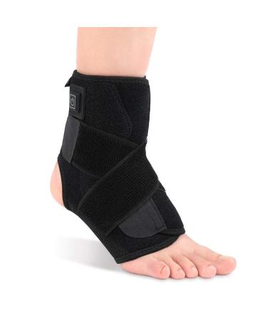 Heating Ankle Brace | Heated Ankle Wrap with 3 Temperature Levels for Ankle Sprains | Men & Women - Buy Online on GoSupps.com