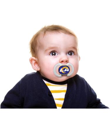 NFL Los Angeles Rams BabyFanatic Pacifier 2-Pack - Officially Licensed League Gear - Buy Online on GoSupps.com