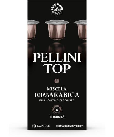 Pellini Top 100% Arabica 100 Nespresso compatible Aluminum Capsules 100% Arabica coffee with notes of cocoa and citrus 10 packs of 10 capsules - Buy Online on GoSupps.com