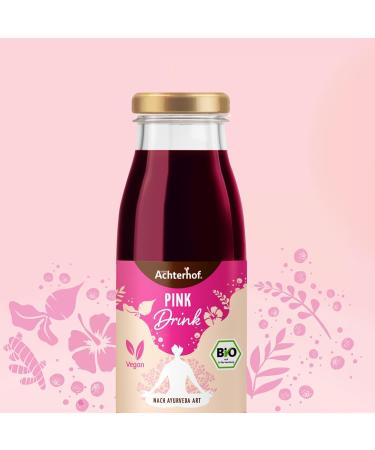 Buy Pink Drink Bio - 6 Ayurvedic Shots with Beetroot & Superfruits | 250ml Bottles | Achterhof - Buy Online on GoSupps.com