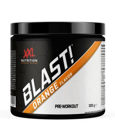 XXL Nutrition - Blast! Pre Workout Powder - Orange - Pre-Workout Booster with Caffeine - 300 grams Orange 300 grams