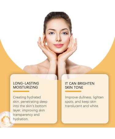 Shantou Yingji 2 pieces vitamin C serum for the face facial serum with vitamin C and hyaluronic acid brightening serum firms and softens fine lines facial care for men and women - Buy Online on GoSupps.com