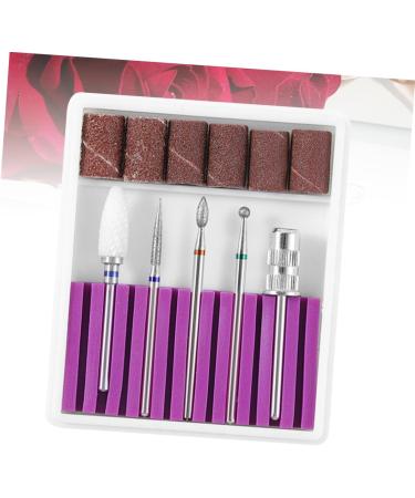 Ipetboom 1 Set Faux Nails Artificial Nails Herramientas Para U as Manicure Tool Esterilizador De Manicure Nail Drill Bits Electric Manicure Nail File Tungsten Steel Grinding Head Purple - Buy Online on GoSupps.com