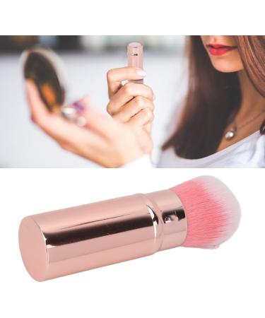 Verdant Touch Powder Brush Retractable Makeup Brush Portable Soft Hair Blush Brush Travel Loose Powder Brush for Makeup Artist Pink - Buy Online on GoSupps.com