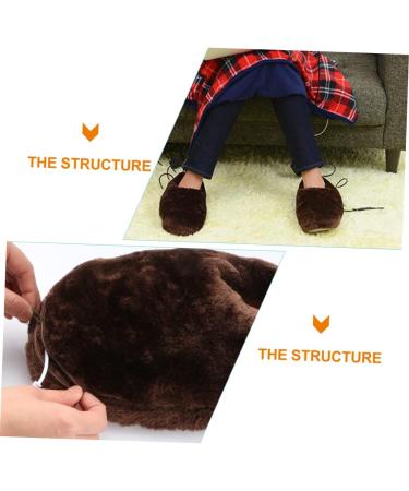 BiUdeco Heated Slippers for Women - Electric Foot Warmers Winter Comfort & Massage | Plush Footwear for Cold Weather - Buy Online on GoSupps.com