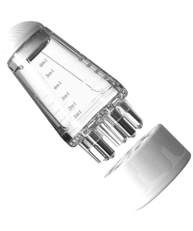 Scalp Applicator Liquid Cam Portable Hair Oil Applicator Massage comb with roller ball Mini hair survey solid hairassage tools white