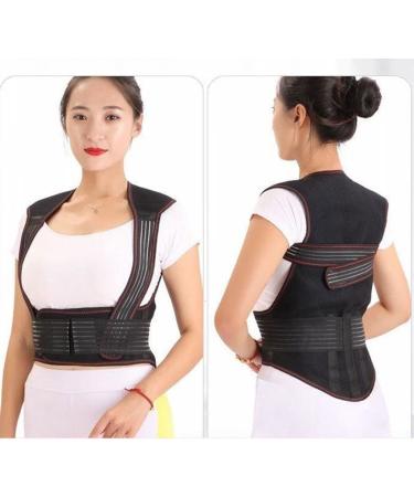 Back Braces Self-Heating Vest Posture Correction Back Pain 67Pcs Magnets Tourmaline Back Support Waist Brace Back Posture Vest Spine Shoulder Lumbar Belt (Size : Large) (Medium) - Buy Online on GoSupps.com