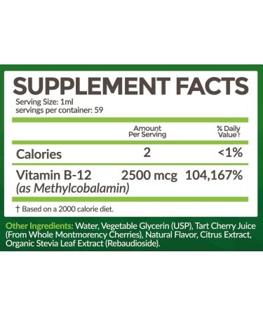 Bio Naturals Vitamin B12 Liquid Drops for Adults & Kids - 100% Natural Sublingual Methylcobalamin - Highest Absorption - Energy & Brain Booster Helps with Fatigue & Weakness - Wild Berry - 2 fl oz - Buy Online on GoSupps.com