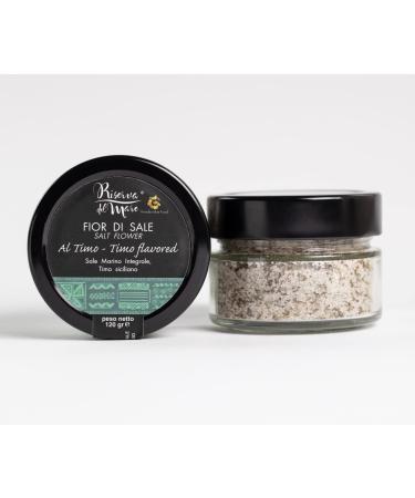  Riserva del Mare Fleur de sel flavoured with thyme Slow Food garnish 120g. - Buy Online on GoSupps.com