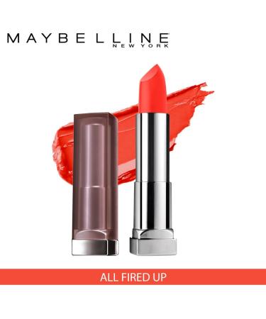 Maybelline Color Sensational Creamy Matte Lipstick - All Fired Up 0.15 oz - Buy Online on GoSupps.com