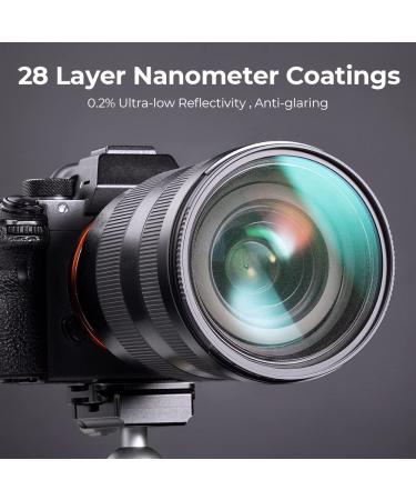 K&F Concept 49mm Black Diffusion 1/4 Filter Mist with Multi-Layer Coatings for Cinematic Video & Portrait Photography - Buy Online on GoSupps.com