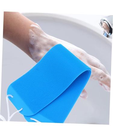 Healvian Silicone Body Scrubber Towel - Pull Back Strip Exfoliator Loofah Brush for Shower & Bath - Buy Online on GoSupps.com