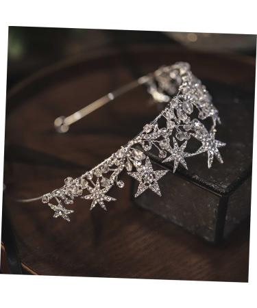 New Year Headband Bridal Crowns Tiaras Gold Star Headbands Wedding Star Headbands for Women Princess Tiara Women Rhineshtone Headband Diamond Rhinestone Tiara Bridesmaid Ryan Hair - Buy Online on GoSupps.com