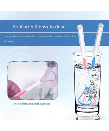 PLABBDPL Tongue Scraper Set - 4 Colorful Tongue Cleaners for Adults | Best Oral Hygiene Tool for Fresh Breath - Buy Online on GoSupps.com