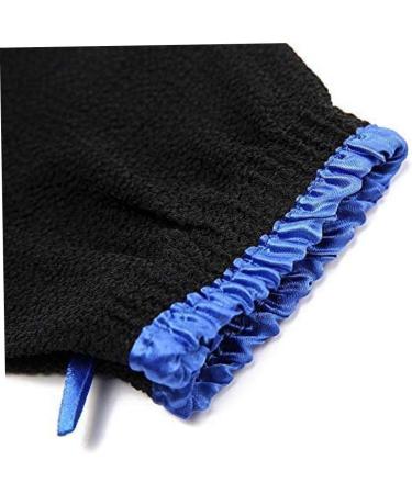 Premium Quality Exfoliating Gloves Set of 2 | Best Body Scrub Gloves for Men & Women | Dead Skin Cell Remover & Self Tan Removal Kessa Mitt - Buy Online on GoSupps.com
